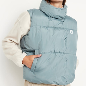 Vente en gros Nouveau gilet boutonné sans manches couleur unique respirant léger avec doublure en nylon imprimé Technics - Product Image 1