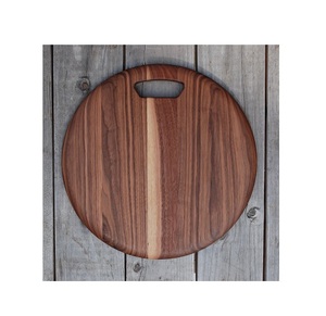 Planche à découper de cuisine en bois de forme ronde antique avec poignée, nouveau Design, table à découper en bois, Offre Spéciale - Product Image 1