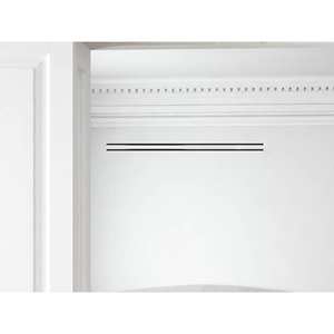 Grille d'aération dissimulée Aircontrol, profil blanc, 2 ouvertures, 1600x50mm, version plaque de plâtre pour systèmes CVC avec débit d'air de 1110 CFM - Product Image 2