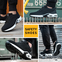 Chaussures de sécurité GUYISA personnalisables en maille tissée respirante avec embout en acier certifiées CE/UKCA
