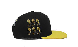 หมวกสแนปแบ็กทรงแบนสำหรับทุกเพศ6แผงปักโลโก้ตามสั่งวัสดุผ้าใบสไตล์ฮิปฮอปผลิตจากเวียดนามสำหรับกลางแจ้ง - Product Image 5