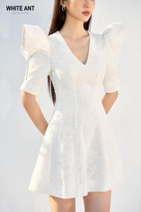 100% Organic Cotton Keelin Sabrina <b>Dress</b> Clothes <b>Women</b> Manufacturer Casual <b>Dresses</b> Unique Black and White Short <b>Dress</b> Design - Product Image 2