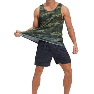 <b>Men's</b> Sleeveless Fitness Gym Muscle Vest 100% Cotton Quick Dry Eco-Friendly O-Neck Breathable Knitted T-Shirt - Product Image 5