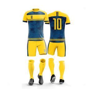 Traje de uniforme de fútbol sublimado de secado rápido de alta calidad premium, kits de fútbol de equipo, conjunto de desgaste de uniforme, tendencia - Product Image 1