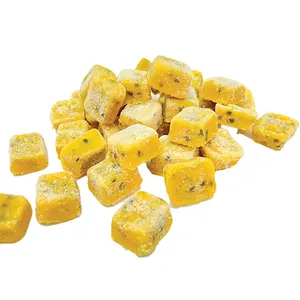 Certified Organic Frozen Passion Juice Cubes - Pure and Natural Source of Exotic Fruit Flavor