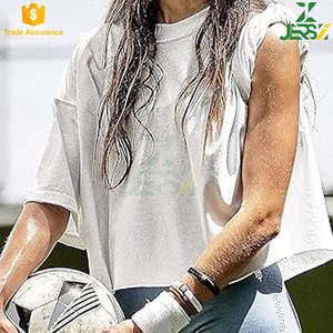 เสื้อยืดแขนสั้นโอเวอร์ไซส์ทรงหลวมพิมพ์ลายวินเทจซักกรดลำลองฤดูร้อน - Product Image 4