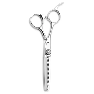 Tijeras para adelgazar el cabello, tijeras para cortar el cabello (6,7 pulgadas) con tornillo de tensión ajustable fino y paño de limpieza de 1 pieza - Product Image 5