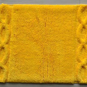 Alfombra de baño Alfombra 100% Algodón puro Alfombras de baño Súper suaves Felpa y absorbente Alfombras de paso reversibles completas con mechones a mano - Product Image 1