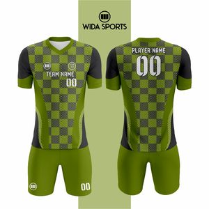 Uniforme de Fútbol Personalizado al por Mayor 2026, Último Diseño Unisex para Clubes, Equipos, Competencia y Entrenamiento, 100% Poliéster - Product Image 1
