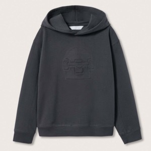 Meilleur fournisseur, service OEM, nouvelle arrivée, sweat à capuche en molleton surdimensionné gaufré, personnalisé, confortable, en coton mélangé, portable, de qualité - Product Image 3