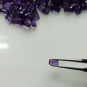 Améthyste africaine naturelle 5x3MM Forme octogonale Meilleure qualité Pierre précieuse en vrac pour la fabrication de bijoux - Product Image 4
