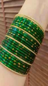 Professional Handcrafted Bridal <b>Bangles</b> Sets for Sale Top Trending Product Decorative <b>Glass</b> <b>Bangles</b> Set for Ladies - Product Image 5