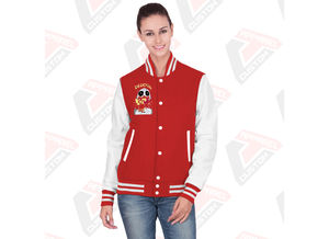 Venta caliente de las mujeres Casual Street Wear Varsity Jacket Nueva moda de impresión personalizada chaqueta transpirable para las mujeres - Product Image 6