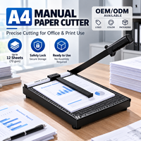 Coupe-papier A4 manuel avec lame en acier au carbone, logo personnalisé, emballage couleur, fabricant OEM ODM