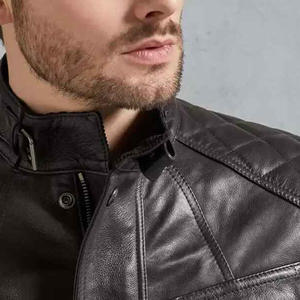 Veste en cuir pour homme, style urbain, imperméable, écologique, en cuir véritable, fermeture éclair, collection Hiver 2025 – Vente en gros - Product Image 2