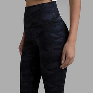 Pantalons de yoga taille haute doux comme du beurre avec logo personnalisé GJ YJ04, leggings de sport athlétiques pour la course à pied et la salle de sport pour femmes, effet lifting des fesses - Product Image 4