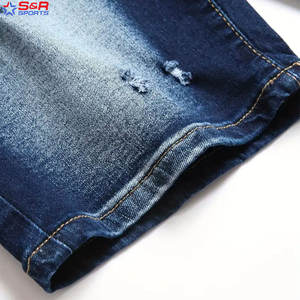 Pantalones cortos de mezclilla lisos de diferentes diseños informales personalizados para hombres con servicio OEM Pantalones cortos de mezclilla de algodón cómodos para el verano - Product Image 4