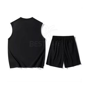 Conjunto de Verano Informal y Transpirable para Hombre, Sin Mangas, para Vacaciones y Gimnasio, de Alta Calidad - Product Image 4