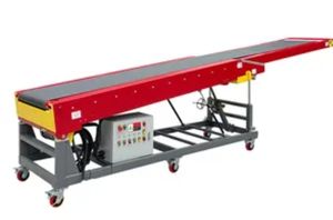 Nouveau convoyeur à bande télescopique mobile portatif avec l'acier inoxydable et la vitesse réglable pour le transport de sac de carton - Product Image 2