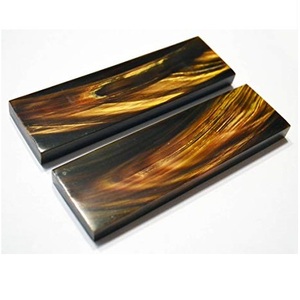 Placas de cuerno de búfalo Natural Real 100%, marcos de gafas ópticas de estilo Animal hechos a mano, Ágata pulida, tamaño personalizado aceptado - Product Image 3