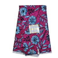 Tela africana de lona encerada con estampado Dobby dorado, transpirable y ecológica, de cera auténtica etíope OEM, para niñas y niños.