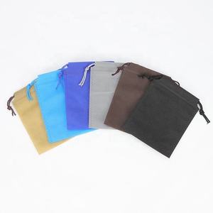 Non-woven Fabric Shopping <b>Bag</b> with Drawstring Closure Customizable Size & Handle - Product Image 3