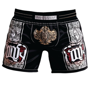 Alta calidad personalizado OEM al por mayor MMA pantalones cortos Material de poliéster de secado rápido transpirable hombres Diseña tus propios pantalones cortos MMA - Product Image 4