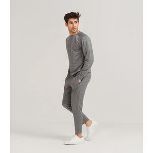 Custom logo Men's Cotton Blank Plain Tracksuit Cropped Boxy Zip up Hoodie and <b>Flared</b> Sweatpants Set Sweat Suits Men - Product Image 5