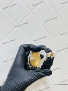 Reloj cronógrafo con esfera de diamantes Moissanite para hombre, estilo hip hop de lujo, en acero inoxidable resistente, reloj de pulsera para hombre. - Product Image 3