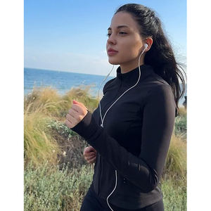 Full Zip Stretch Wear Women Lightweight <b>Jacket</b> Soft <b>Yoga</b> Activity Top Comfort Nylon Spandex Training Fabric - Product Image 5