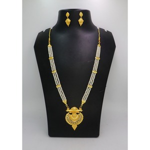 Joyería Antigua India chapada en oro de moda latón puro indio nupcial boda desgaste joyería conjunto de collar de alta calidad - Product Image 1