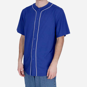 Camiseta de béisbol personalizada, uniforme de equipo para hombre, camiseta transpirable con botones, ropa deportiva con estampado de logotipo personalizado, ropa de equipo OEM - Product Image 1