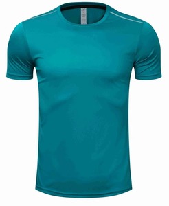 Camiseta de manga corta de seda helada de verano para hombre, ropa de respiración de piel de secado rápido, camisetas deportivas refrescantes de Color sólido - Product Image 3