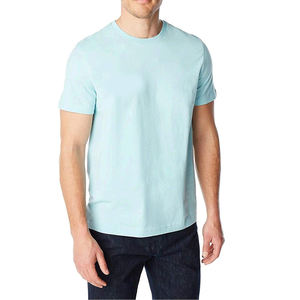 เสื้อยืดคอกลมแขนสั้นทรงปกติผ้าคอตตอน 100% หนานุ่มสำหรับผู้ชาย รับสกรีนโลโก้แบรนด์ตามสั่ง - Product Image 1