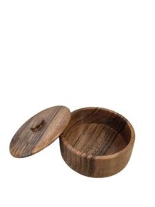 <b>Set</b> of 2 Wooden Sugar Bowls with Lids Spoon Sugar Jar and Storage Bottles Home Garden Dinnerware Styles Cover - Product Image 5