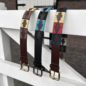 Cinturón de piel de polo cosido a mano personalizado para montar a caballo, diseño elegante con hebilla de aleación más resistente, venta al por mayor - Product Image 4