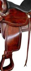 Sillín de espectáculo occidental de estilo personalizado de calidad superior para caballos de alto origen indio hecho con el mejor árbol de madera y cuero al precio - Product Image 2