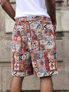 กางเกงขาสั้นผู้ชายมีเชือกรูดระบายอากาศพิมพ์ซับลิเมชันเร็วโลโก้ตามสั่งฤดูร้อน - Product Image 4