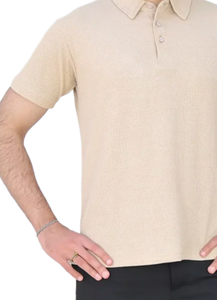 Men <b>Classic</b> Fit Short Sleeve Polo Shirt Lightweight Breathable Cotton Knit Tee for Casual Business Summer Wear - Product Image 4