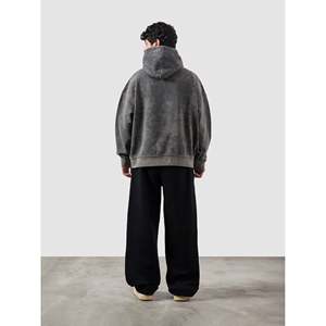 เสื้อฮู้ดสตรีทแวร์ผ้าเฟรนช์เทอร์รี่ ล้างแบบคอมแบท พร้อมงานปัก 3 มิติ แบบแอพพลิเค และเทคนิคการปักแบบผ้าขนหนู - Product Image 3