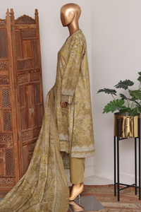 Ensemble de 3 pièces Shalwar Kameez pour femmes, style pakistanais, en coton/soie brodé, séchage rapide, robe de mariage/de fête - Product Image 2
