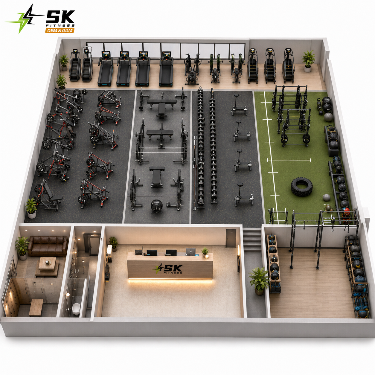Silver-600sqm gym