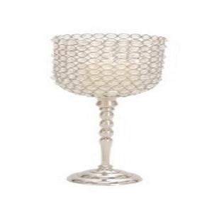 Bougeoir votif en cristal élégant fait à la main Boîte de papier en métal gaufré Centre de table de mariage décoratif pour Pâques Autre - Product Image 6