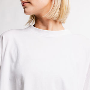 T-shirts de culture surdimensionnés personnalisés Offre Spéciale pour les femmes Gym unie respirante et vêtements décontractés pour l'été - Product Image 6