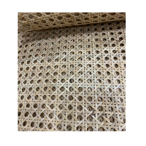 1/2 malla abierta hexágono mimbre caña de mimbre Material de cincha caña cuadrada cinta de ratán rollo tejido hoja de ratán para hacer sillas - Product Image 3