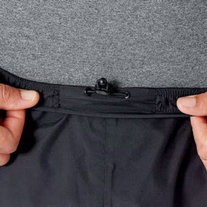 Pantalones cortavientos de marca personalizados para hombre, pantalones cortavientos de nailon de retazos con logotipo personalizado para hombre, Pantalones rectos a rayas curvas - Product Image 6