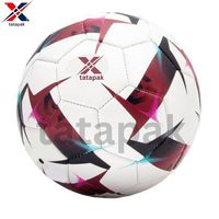 Ballon de football professionnel en PVC thermocollé avec logo, chambre à air en caoutchouc écologique, panneaux étanches thermosoudés, pour entraînement toutes saisons