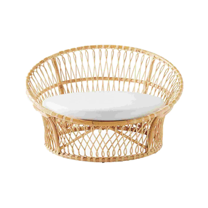 Nalendra Quality Rattan Bed Natural Brown Day Bed for Home Furniture for Living Room Dining Outdoor <b>Hotel</b> Hospital Use - Product Image 2