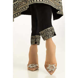 Conjunto de Traje de 3 Piezas Bordado en Seda Natural para Mujer IPSTD-45039 - Product Image 5