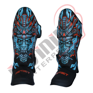 Vente en gros de protège-tibias Hi Tec Skintex de haute qualité MMA protège-jambes pour karaté protège-tibia en cuir pas cher pour karaté - Product Image 1